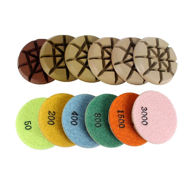 3" Resin Bond Concrete Polishing Pad, PZ 1909